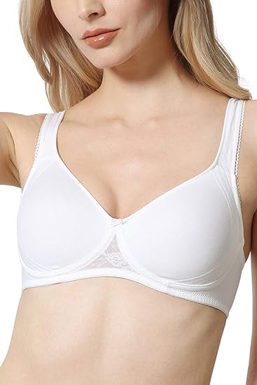 Van Heusen Women’s Cotton Full Cup Bra – Non-Padded, Non-Wired, Full Coverage with Anti-Bacterial Comfort